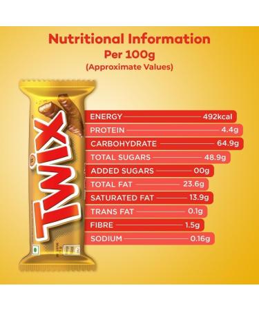 Twix Twin Bars Pack Chocolate Caramel Biscuits Packed in 32's Delicious Tasty And Twisty Treat Gift Hamper Christmas Birthday Easter Gift - Buy Online on GoSupps.com