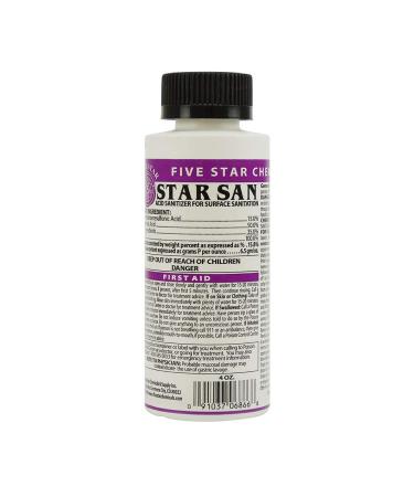 Five Star - Star San - 4 Ounce - High Foaming Sanitizer