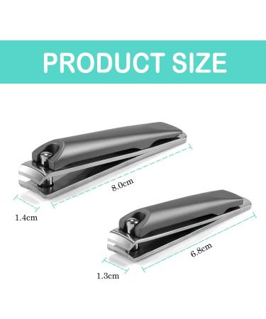 Mr. Do Nail Clippers Set - Ultra Sharp Stainless Steel Large & Small for Men & Women - Perfect for Thick Fingernails & Toenails - Professional Quality - Buy Online on GoSupps.com