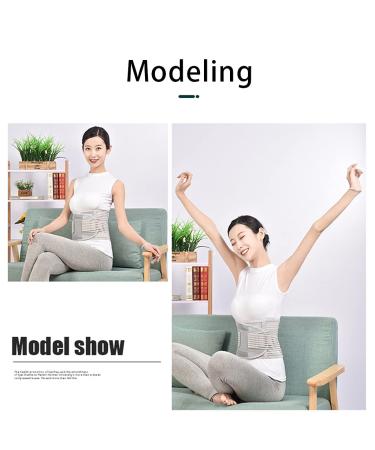 Tintower Adjustable Lower Back Support Belt - Pain Relief Compression for Herniated Disc & Sciatica - XL Light Gray - Buy Online on GoSupps.com