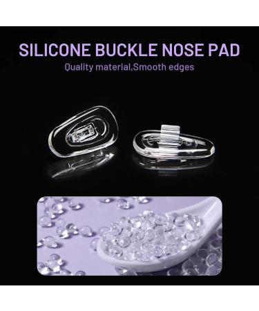 Silicone Nose Pads for Glasses - 5 Pairs | Anti-Slip & Comfortable Adhesive Nose Pads for Eyeglasses, Sunglasses, Spectacles | Grips & Cushions for Nose Support | Non-Toxic Silicone - Buy Online on GoSupps.com