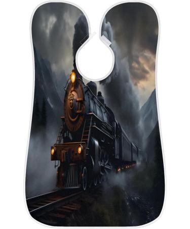 Train Beard Bib Apron - Best Beard Hair Catcher for Men | Perfect Gifts for Dad & Husband - Suction Cups Included - Buy Online on GoSupps.com