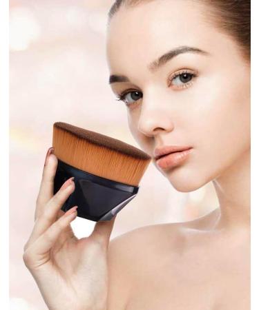 Travel Ready Foundation & Tanning Brush - Dual-Use Kabuki Brush for Face & Hands | Soft Lavender | Portable with Travel Box - Perfect for On-the-Go Application - Buy Online on GoSupps.com