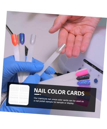 WOFASHPURET 3 Sets Nail Color Show Cards Clear Nail Gel Nail Polish Supplies - Buy Online on GoSupps.com