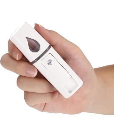 2 Pieces Nano Facial Mister Portable Mini Face Mist Steamer Handy Mist Sprayer with Mirror Design Moisturizing and Hydrating for Eyelash Extension (White) - Buy Online on GoSupps.com