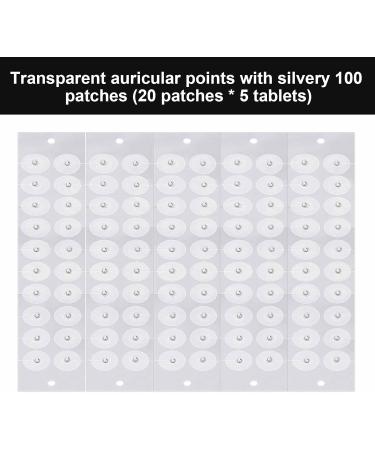 100 PCS Ear Seeds Auricular Sticker Kit Ear Seeds Ear Press Seeds Acupuncture Vaccaria Ear Seeds Massage Paste Ear Stickers Promote Blood Circulation Safe Painless Tool Accelerate Healing Ear Massage Silver - Buy Online on GoSupps.com