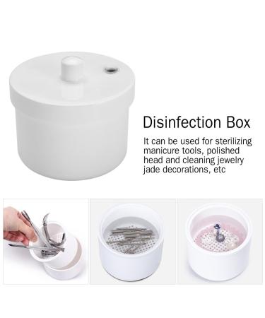 Shop Clean Round Nail Art Box - Durable Glass & Metal Manicure Accessories for Perfect Nails | International Shipping Available - Buy Online on GoSupps.com