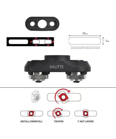 JIALITTE Standard 1.25'' QD Swivel Mount Adapter for Mlok Rail System - Buy Online on GoSupps.com