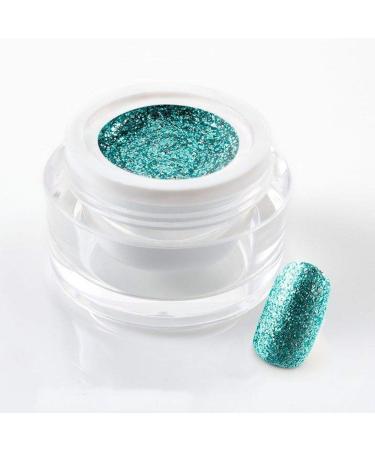 5 ml exclusive UV color gel/color gel/glitter gel - in Glam Glitter Platinum Sky - with real silver