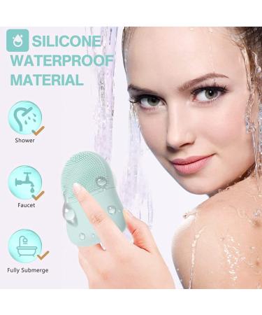 2-in-1 Dual Sided Facial Cleansing Brush for Men - Soft Bristles and Silicone Scrubber - Blue - Buy Online on GoSupps.com