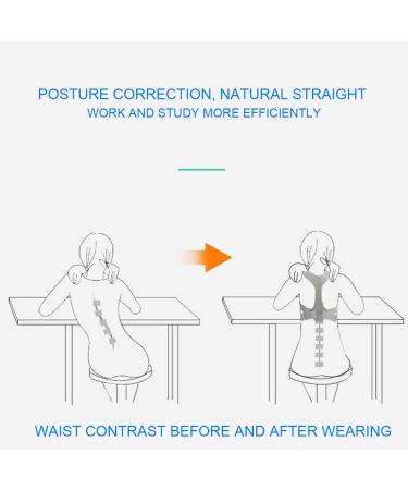 Posture Correction Belt Portable Posture Corrector Brace Adult Posture Corrector Brace Back Spine Support Fixing Belt Hunchback Correction Belt(grey) favorite gift lofty ambition - Buy Online on GoSupps.com