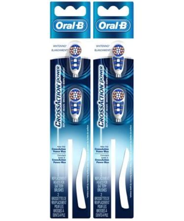 Oral B CrossAction Power Whitening Replacement Head-2 ct  2 pk