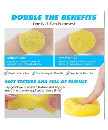 Turmeric Cleansing Exfoliating Pads - 60 Pads with Kojic Acid for All Skin Types | Best Facial Cleansing Skincare - Buy Online on GoSupps.com