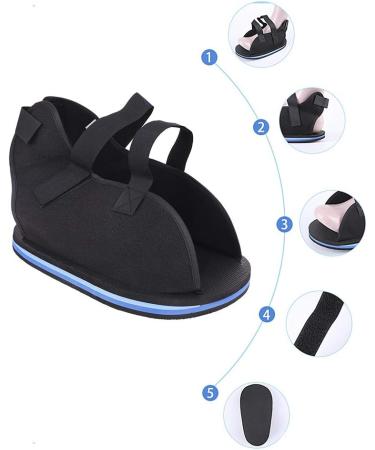Gypsum Shoes - Open Toe Plaster Cast Shoe for Postoperative Recovery | Shock Absorption Breathable Design for Fractures & Sprains (ML 29cm) - Buy Online on GoSupps.com