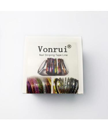 36 Rolls Nail Art Striping Tape Lines - Gold, Silver, Laser Nail Stickers for Decoration - Buy Online on GoSupps.com