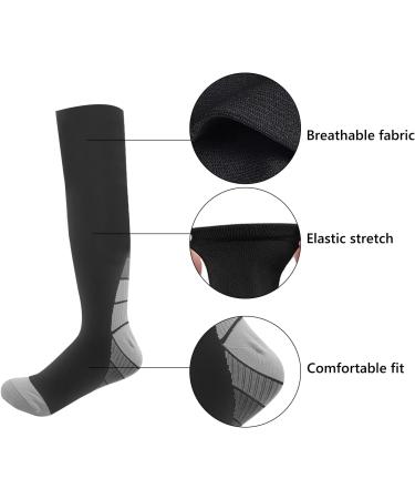 CHEERYMAGIC Compression Socks - Medical Grade Athletic Fit for Men & Women - Running, Sports, Nurses, Travel - Grey-S/M - Buy Online on GoSupps.com