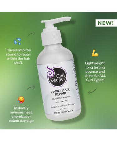 Curl Keeper Rapid Hair Repair 4oz/180ml - Herbal Treatment for Damaged and Colour-Treated Curls - Buy Online on GoSupps.com