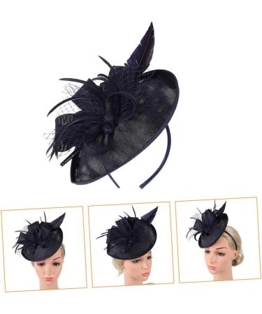 Gogogmee 1pc Mesh Headband Women Headdress Veil Hair Band Female Party Headdress Women Headwear Flower Hair Band Feather Hair Band Hair Band with Veil Party Hair Accessory Female Headband One Size Black - Buy Online on GoSupps.com