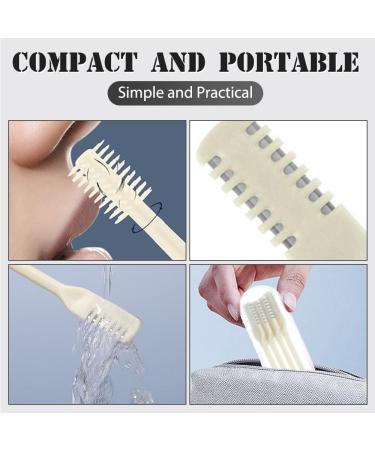 CBPNEISEK 2 in 1 Nose Hair Trimmer Mini Double Sided Portable Nose Hair Trimmer Manual 360 Rotating Nose Hair Remover for Men and Women 1632 Beige - Buy Online on GoSupps.com