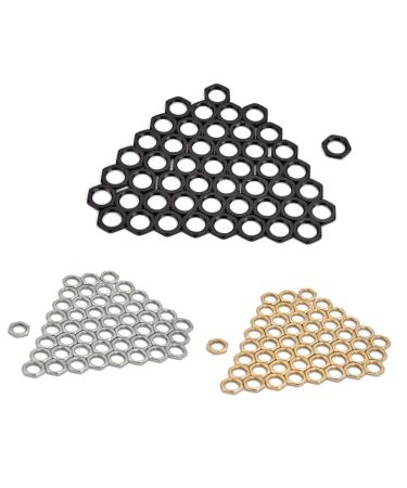 150 Pcs Hex Nuts Zinc Fine Nut Zinc Nuts Earth Tones M8 Thin Nut mediumx3pcs Blackx3pcs - Buy Online on GoSupps.com