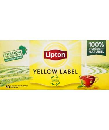 Lipton Yellow Label Kenya - La bo te de 30 sachets