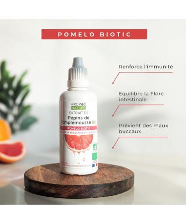 Organic Grapefruit Extract - Pomelo Biotic - Natural antioxidant - Dosed at 1200 mg - Propos'Nature - 50 ml - Buy Online on GoSupps.com