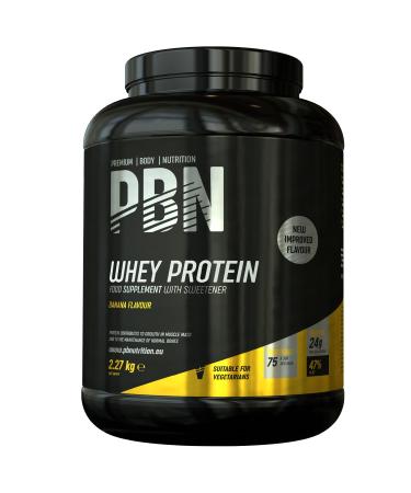 PBN Premium Body Nutrition Whey Protein 2.27kg Banana New Improved Flavour Banana 2.27 kg (Pack of 1)