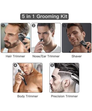  Professional Cordless Hair Clippers - Easy Hair Clipper Kit for Men | Grooming Kit for Beard Moustache & Body Hair - Gold Finish  - Buy Online on GoSupps.com