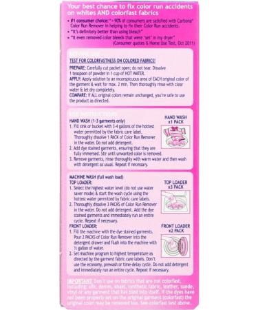 Carbona Color Run Remover - 2.6 oz Single Garment (Pack of 6) | Effective Stain Removal for Clothing - International Shipping Available - Buy Online on GoSupps.com