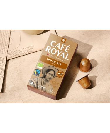  Caf Royal Caf Royal Bio Havelaar Peru Lungo 10 Capsules (R)* Compatible Capsules (Aluminium 5/10 Intensity) - Nespresso Capsules - Pack of 10 - Buy Online on GoSupps.com