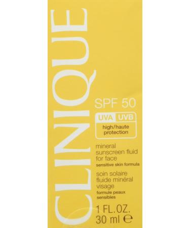 Clinique SPF 50 Mineral Sunscreen Fluid for Face - 1oz | Broad Spectrum UVA/UVB Protection - Buy Online on GoSupps.com