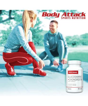 Body Attack Glucosamin & Chondroitin - 180 High-Dose Capsules for Athletes | 900mg Joint Support | Made in Germany - International Shipping - Buy Online on GoSupps.com