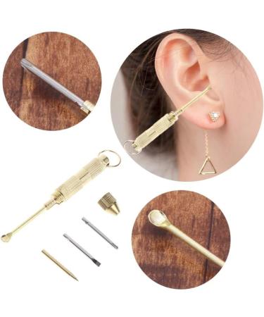 TKFDC 4 in 1 Ear Spoon Earpick Wax Remover Key Chain Screwdriver Tool - Buy Online on GoSupps.com