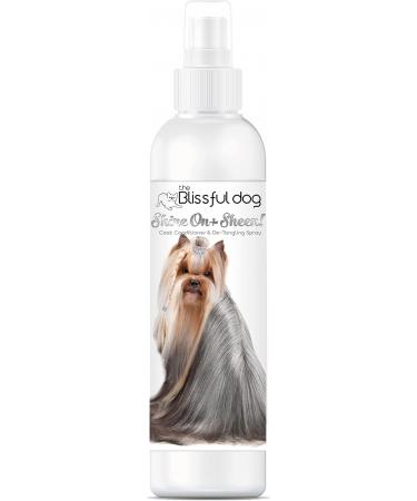 The Blissful Dog Shine-On + Sheen Coat Spray, All Natural, Leave-in Conditioner and Coat Detangler for Your Dog, 8 Oz