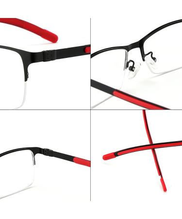 BAFAFA Unisex Fashion Reading Glasses +1.75 - Anti-UV HD Resin Lens Eye Fatigue Relief UV400 Protection in Gray - Buy Online on GoSupps.com
