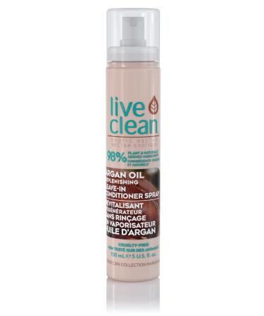 Live Clean Leave-In Conditioner Spray Exotic Nectar Argan Oil 150 mL (Packaging May Vary)
