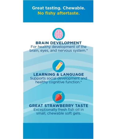 Nordic Naturals Children's DHA 250 mg - Strawberry Flavor, 90 Mini Soft Gels (Ages 3-6) - Buy Online on GoSupps.com