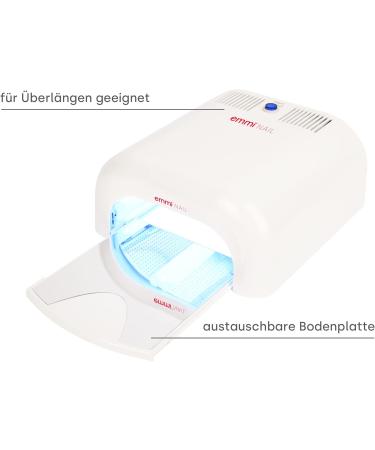 Buy Emmi Nail Classic UV Hardening Lamp BT White | UV Nail Lamp for Gel Nails | 4 Tubes & 2-Minute Timer | Perfect for Stiletto Nails - International Shipping Available - Buy Online on GoSupps.com