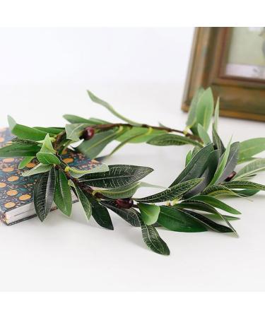 Beaupretty Green Leaf Headband Artificial Green Leaf Crown Eucalyptus Flower Wreath Floral Headband for Women Girls Bridal Bohemian Headpiece Photo Prop - Buy Online on GoSupps.com