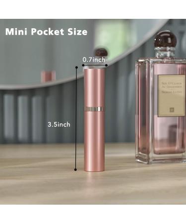 Refillable Perfume Bottle Atomizer - 5ml Travel Spray Pump for Men & Women | Portable Rose Gold Design - Buy Online on GoSupps.com