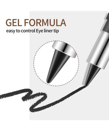 Boobeen Waterproof Eyeliner Pencil | Quick Drying Matte Gel Pen - Black - Buy Online on GoSupps.com