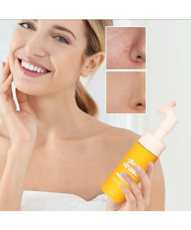 Turmeric facial cleanser 150ml turmeric foaming facial cleanser deep cleansing with brushes natural turmeric foaming cleanser for all skin types - Buy Online on GoSupps.com