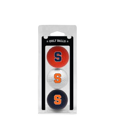 Team Golf NCAA Regulation Size Golf Balls, 3 Pack, Full Color Durable Team Imprint Syracuse Orange One Size Multi Team Color