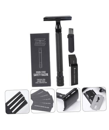 3 Sets Manual Shaver - Double Edge Beard & Hair Razor | Premium Metal Face Razor for Smooth Shaving - Buy Online on GoSupps.com