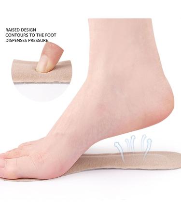 Flip Flop Cushion Insoles - Soft Shockproof PU Leather Adhesive Pads for Sandals & High Heels - 2 Pairs - Buy Online on GoSupps.com