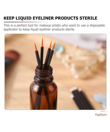 FRCOLOR 300 Pcs Disposable Eyeliner Brushes - Professional Makeup Tools for Perfect Application - Artificial Fiber & Hard Head Design - Buy Online on GoSupps.com