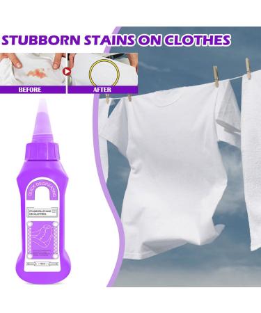 Fourpeopeo Active Enzyme Laundry Stain Remover 5 fl.oz Active Enzyme Laundry Stain Remover White Shirt Guardian Active Enzyme Stubborn Clothing Oil Stain Remover for Clothes (3-Pack 15 fl.oz) - Buy Online on GoSupps.com
