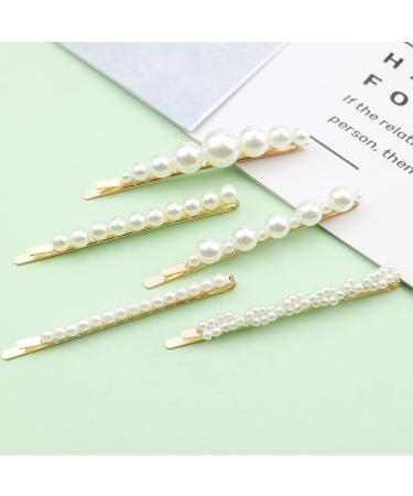 10 Pearl Hair Clips - Stylish Decorative Hairpins & Accessories for Girls | Ideal for Parties Birthdays & Weddings - Buy Online on GoSupps.com