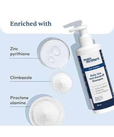 Buy Daily Use Anti Dandruff Shampoo (6.76 Fl Oz) - Reduces Dandruff & Soothes Scalp | Zinc Pyrithione Climbazole & Piroctone Olamine | pH 5.5 - Ship Internationally - Buy Online on GoSupps.com