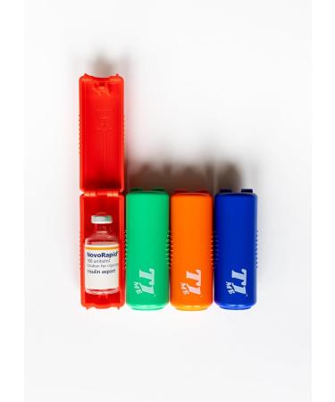 Buy T1me Insulin Filling Support for 1ml U-100 Syringes | Type 1 & Type 2 Diabetes | Bottle Protector & Vial Holder (Blue) - International Shipping - Buy Online on GoSupps.com
